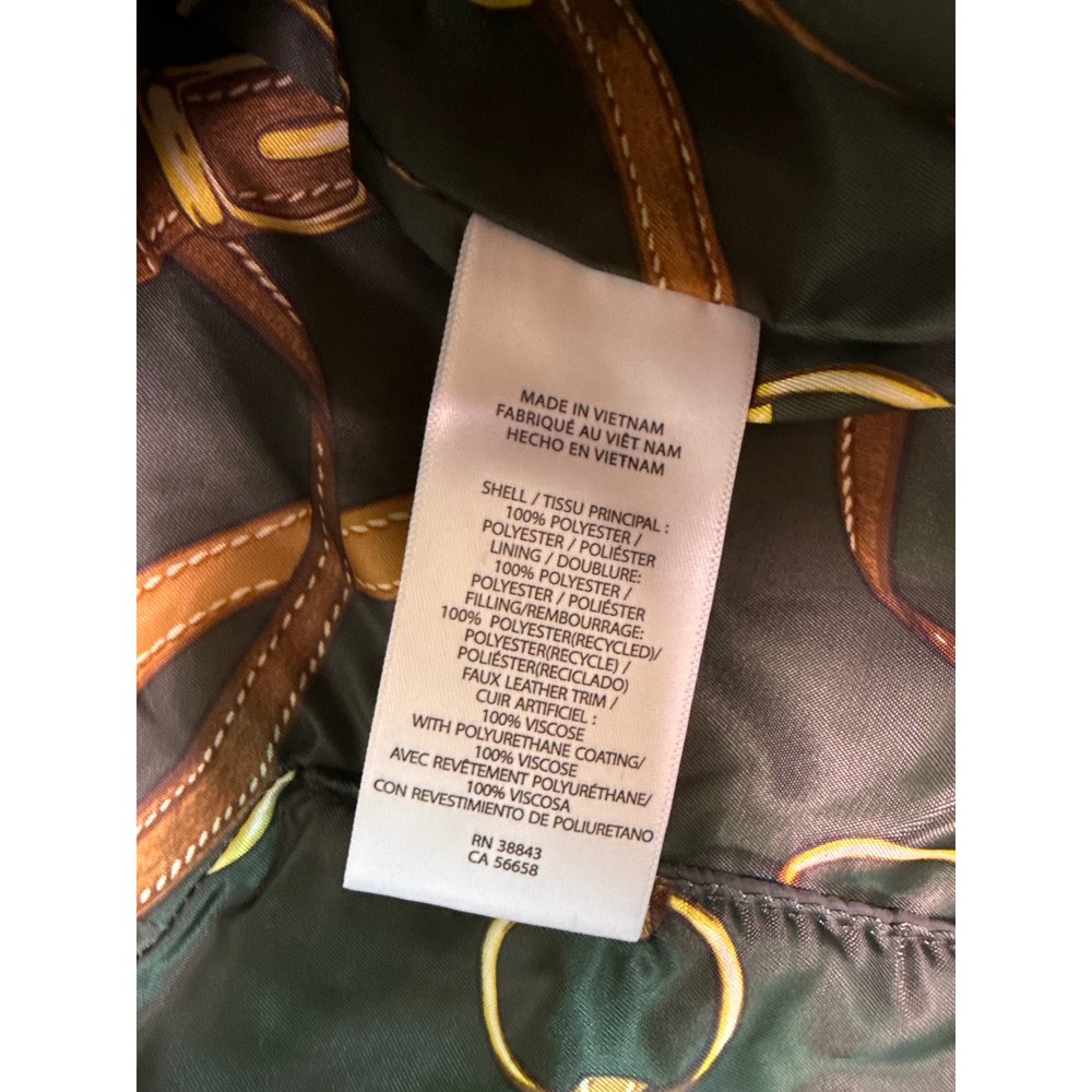 Lauren Ralph Lauren Hooded Quilted Coat In Litchfield Loden Size M New With Tags - Picture 6 of 9